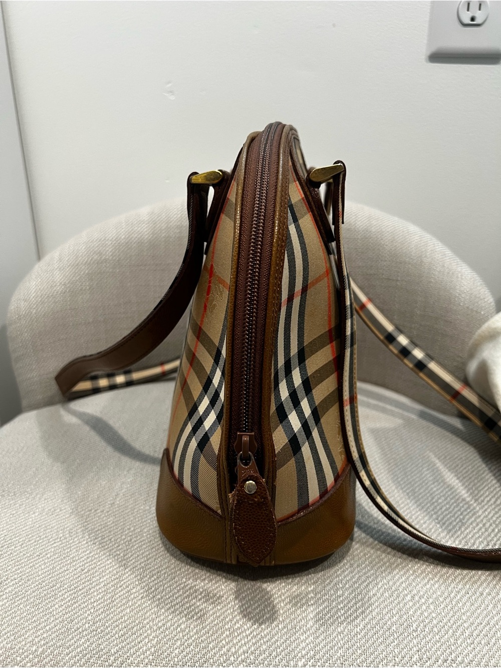 Vintage Burberry Nova Check Shoulder Purse and Wallet Set - Picture 8 of 16